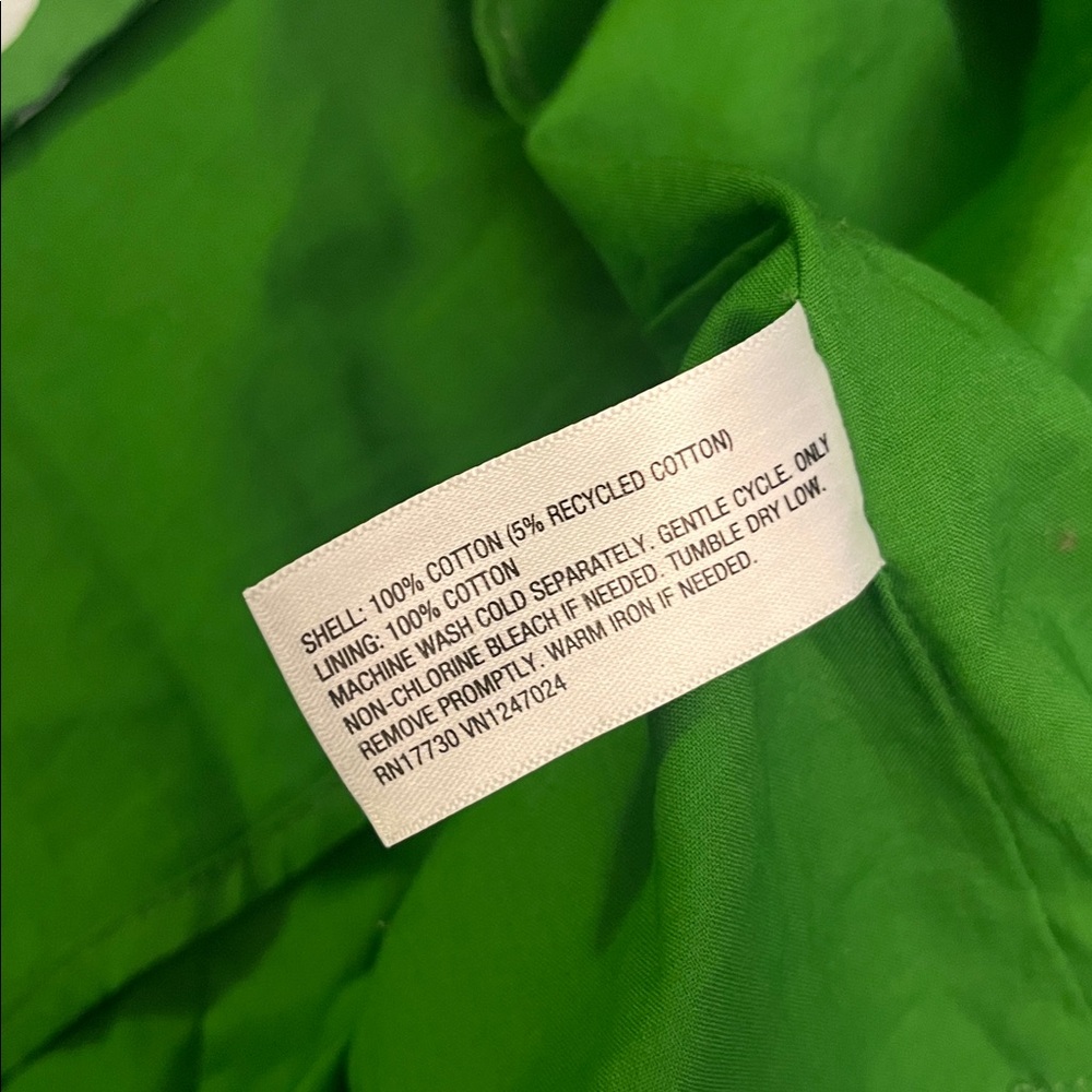 NWT Kate Spade New York x Target Poplin Long Sleeve Green Mini Dress Size Small - Picture 16 of 16